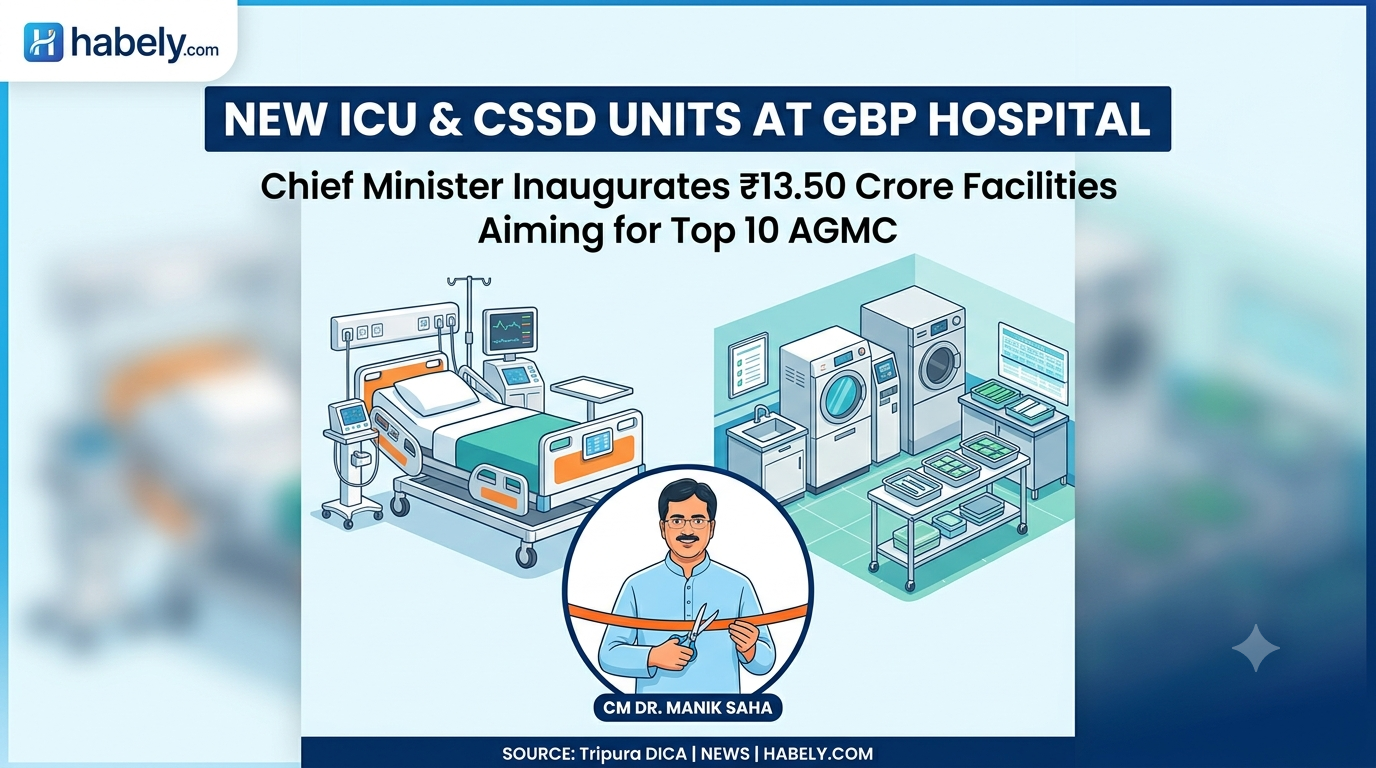 New ICU and CSSD Units Inaugurated at GBP Hospital as Tripura Aims to Elevate AGMC Among Top 10 Medical Colleges