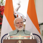 PM addressing the Press Statement at Hyderabad House, in New Delhi on October 05, 2026.